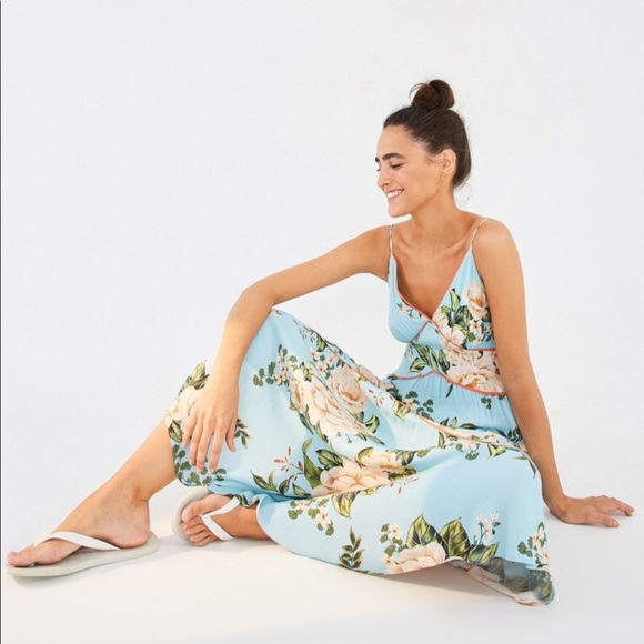 Anthropologie Dresses & Skirts - FARM RIO Hawaiian Floral Maxi Dress